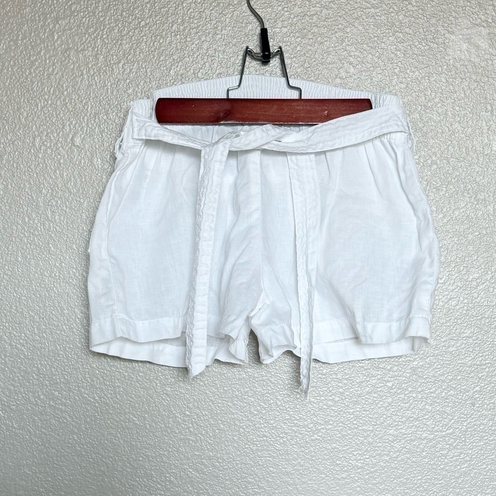 GUESS: white Linen Shorts - Size XS - Picture 3 of 5